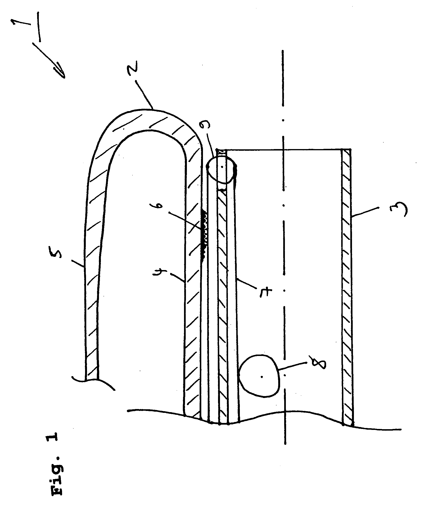 Endoscope comprising a longitudinally guided everting tube