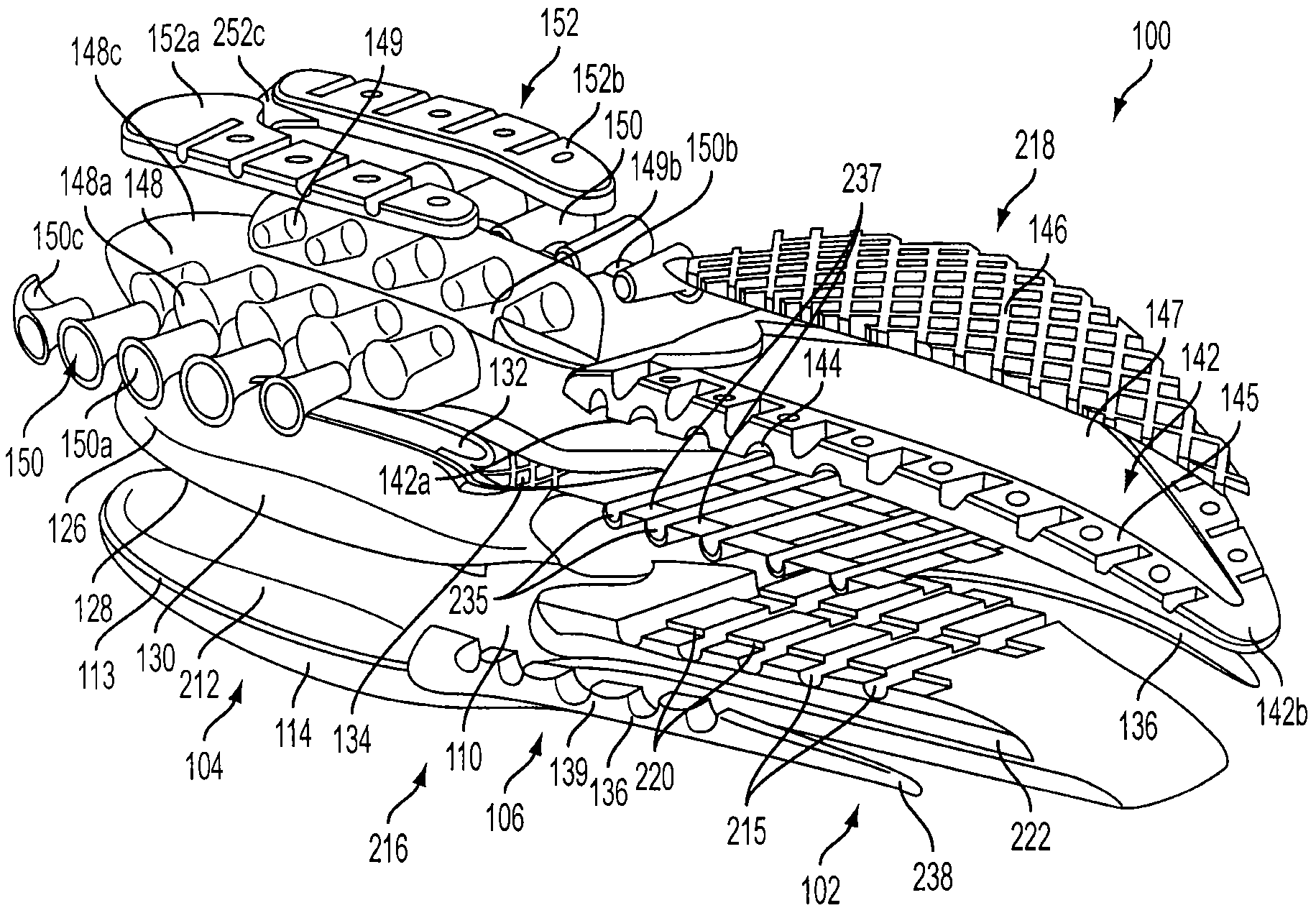 Article of footwear having a cushioning sole