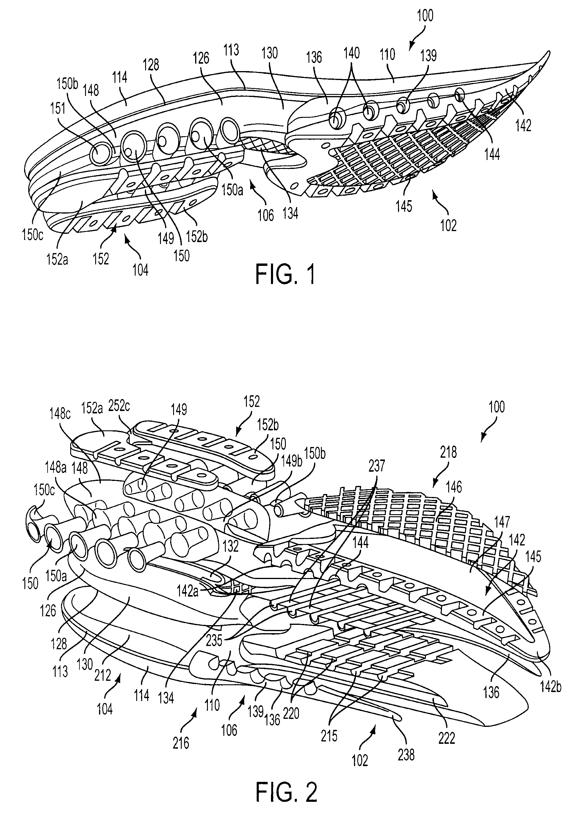 Article of footwear having a cushioning sole