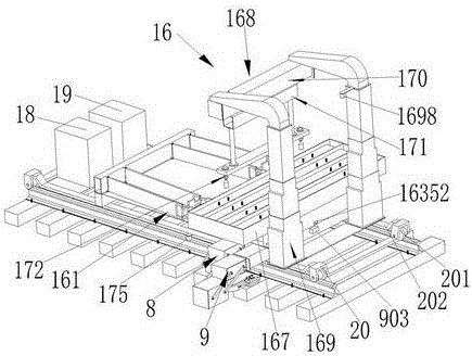 Sleeper replacement machine with reciprocating motion device