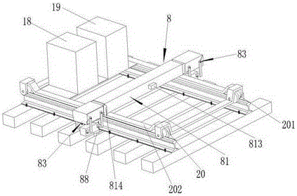 Sleeper replacement machine with reciprocating motion device