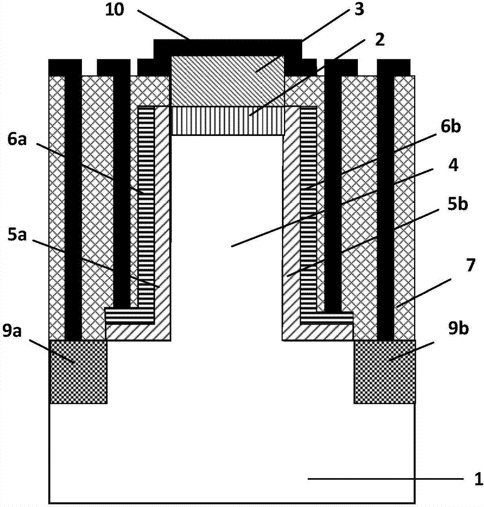 Embedding layer heterojunction tunneling field effect transistor and manufacturing method thereof