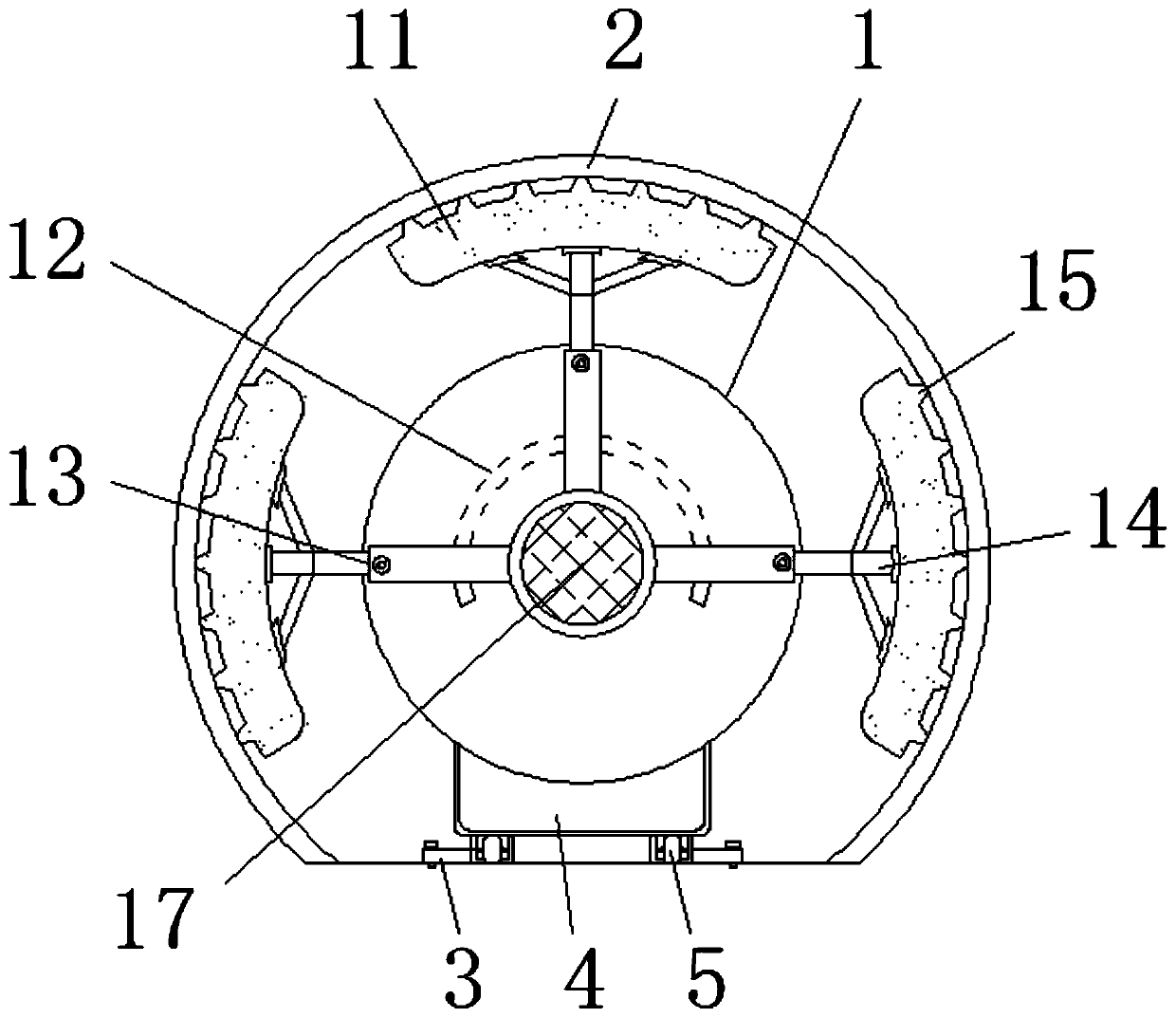 A diameter expanding device for tunnel segment removal