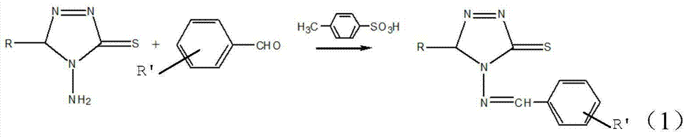 4-amino-5-substituted-1,2,4-triazole-3-thione Schiff base and preparation method thereof
