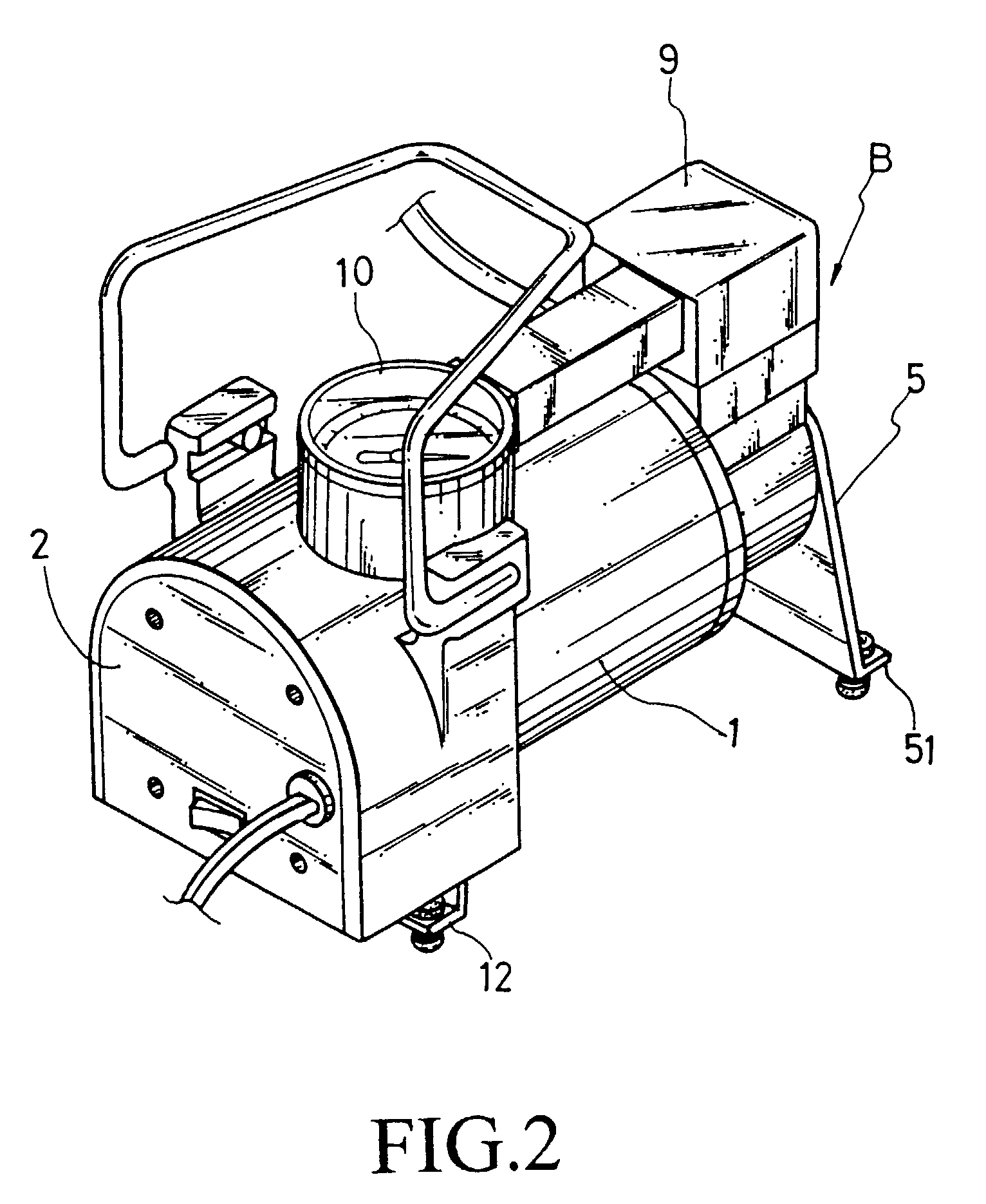 Structure of an air inflation device