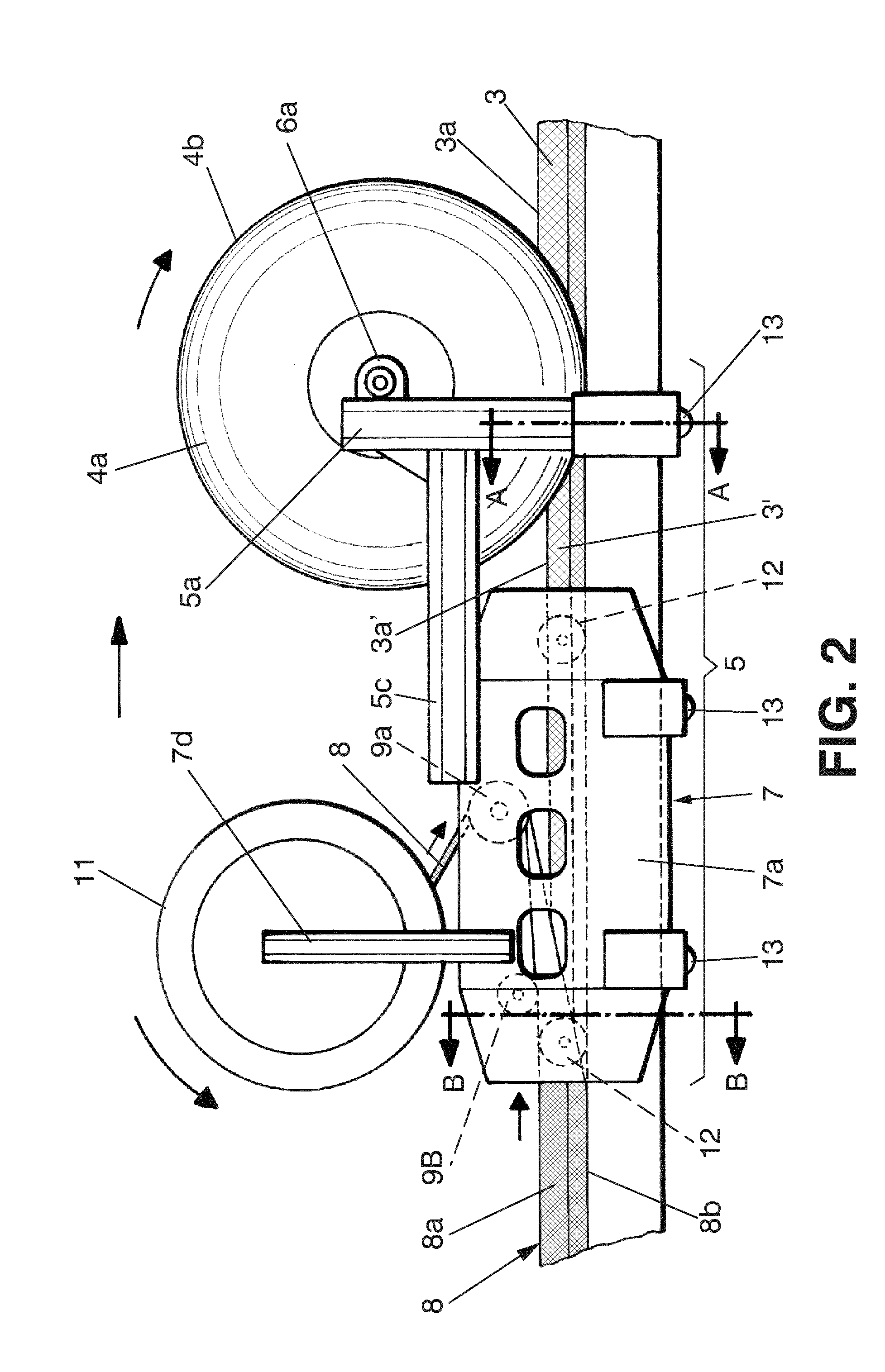 System for forming stacks of composite materials