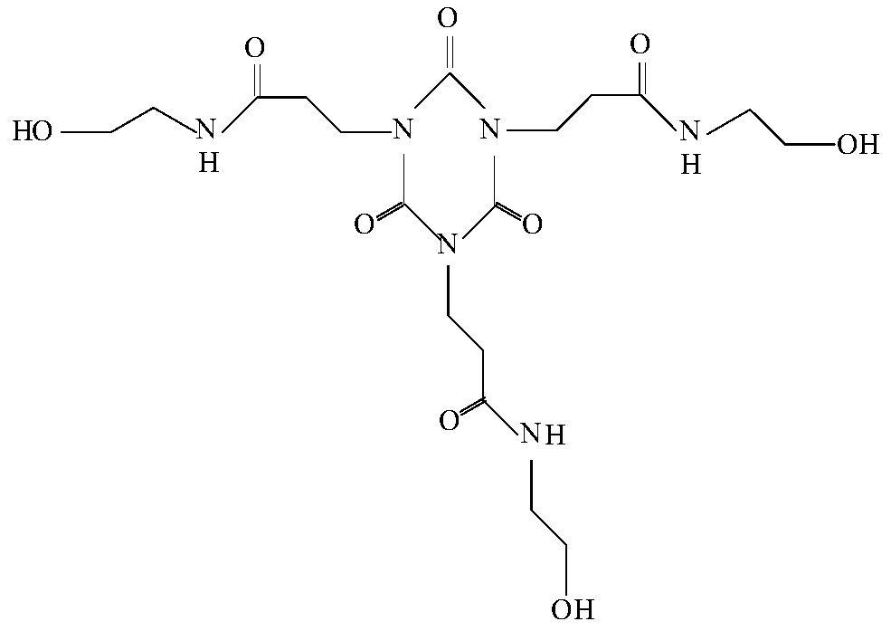 Preparation method of n,n,n-tris(n'-hydroxyethyl-3'-propionic acid amido)-1,3,5-triazine
