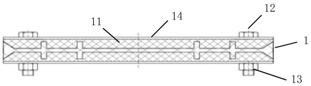 Water stop belt positioning and connecting device and construction method