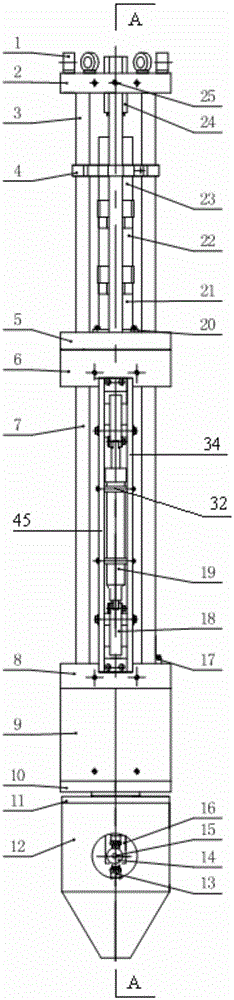 Ultrahigh pressure abrasive jet downhole cutting machine tool