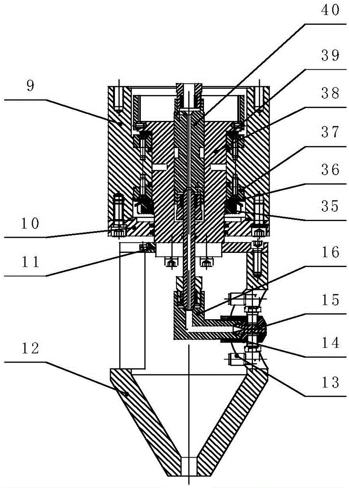 Ultrahigh pressure abrasive jet downhole cutting machine tool