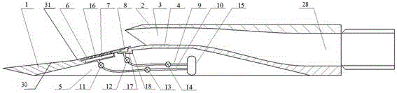 Supersonic-velocity hypersonic-velocity gas inlet duct adopting pneumatic unstart control method