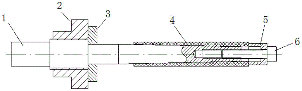 A high-precision deep-hole grinding mandrel with a plastic grinding body