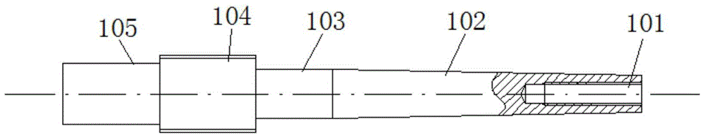 A high-precision deep-hole grinding mandrel with a plastic grinding body