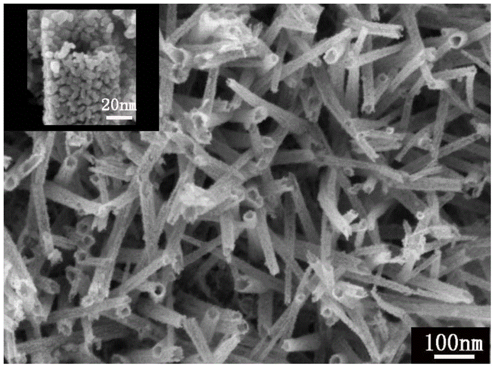 A kind of nico2o4 mesoporous nanotube material grown on carbon fiber cloth and preparation method thereof