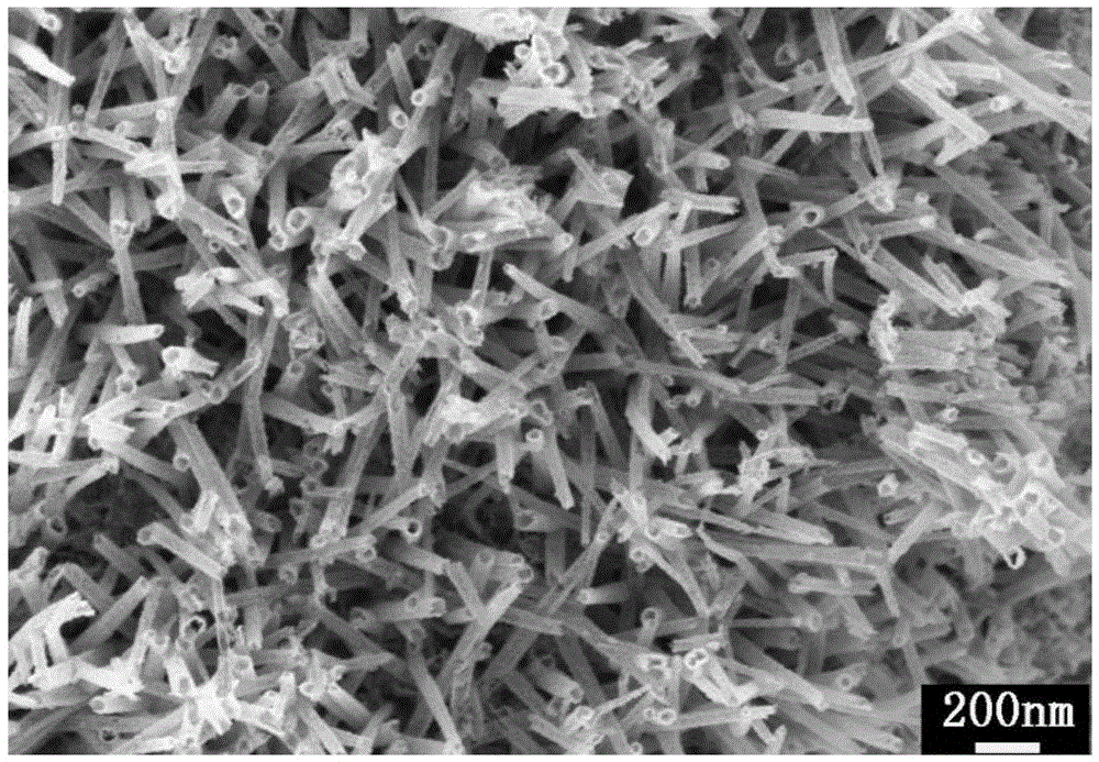 A kind of nico2o4 mesoporous nanotube material grown on carbon fiber cloth and preparation method thereof