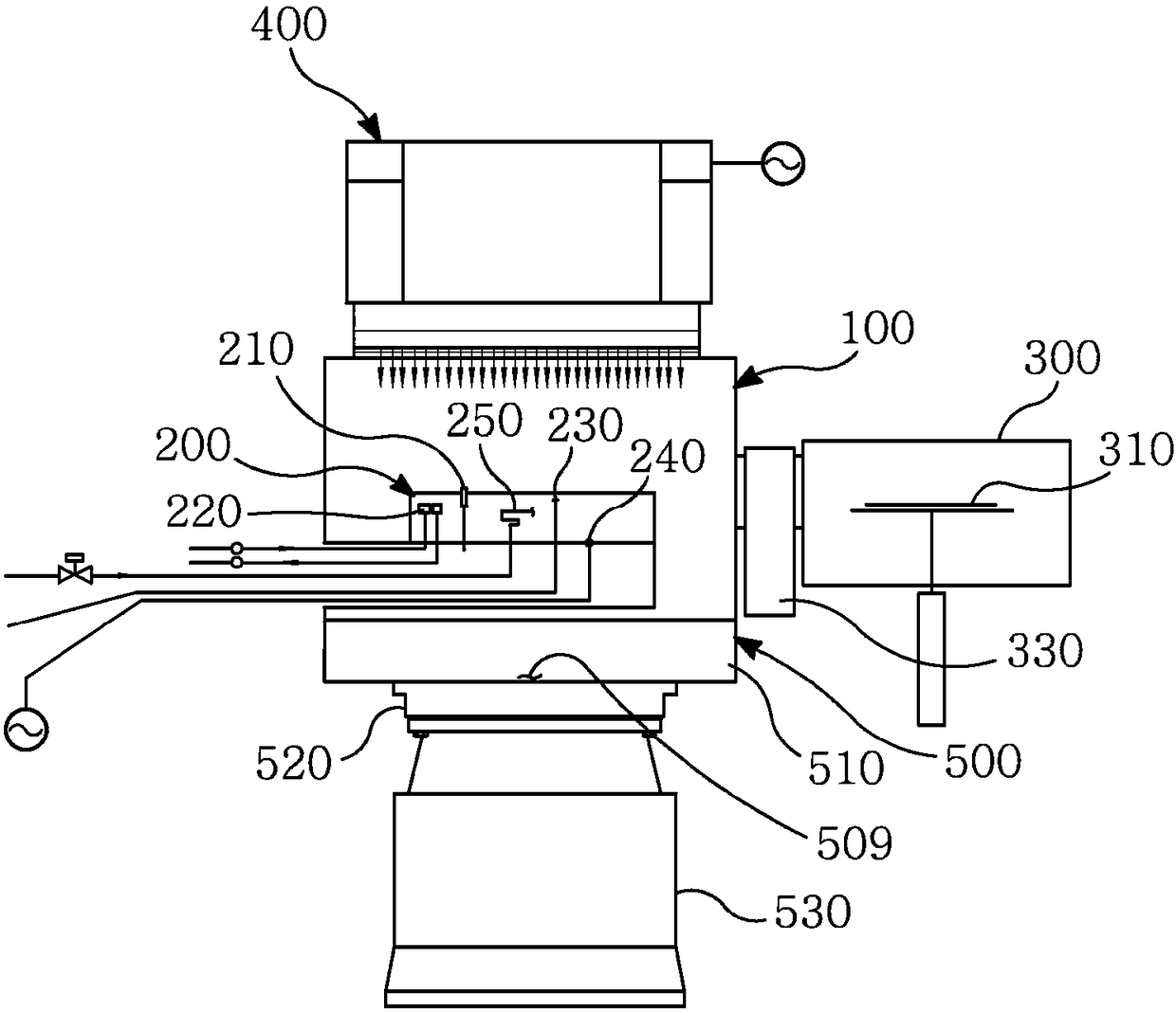 Semiconductor device including chamber unit