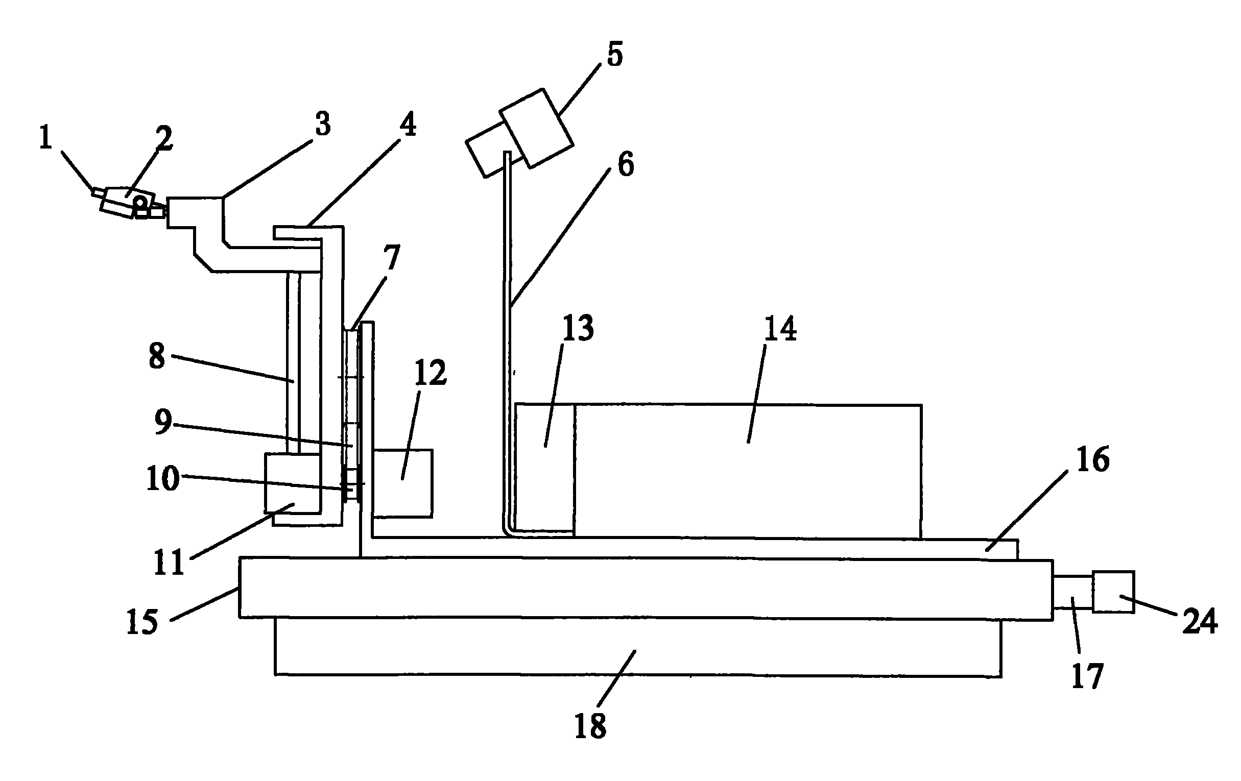 Four-dimensional self-adaptive insulation piece surface charge measuring device
