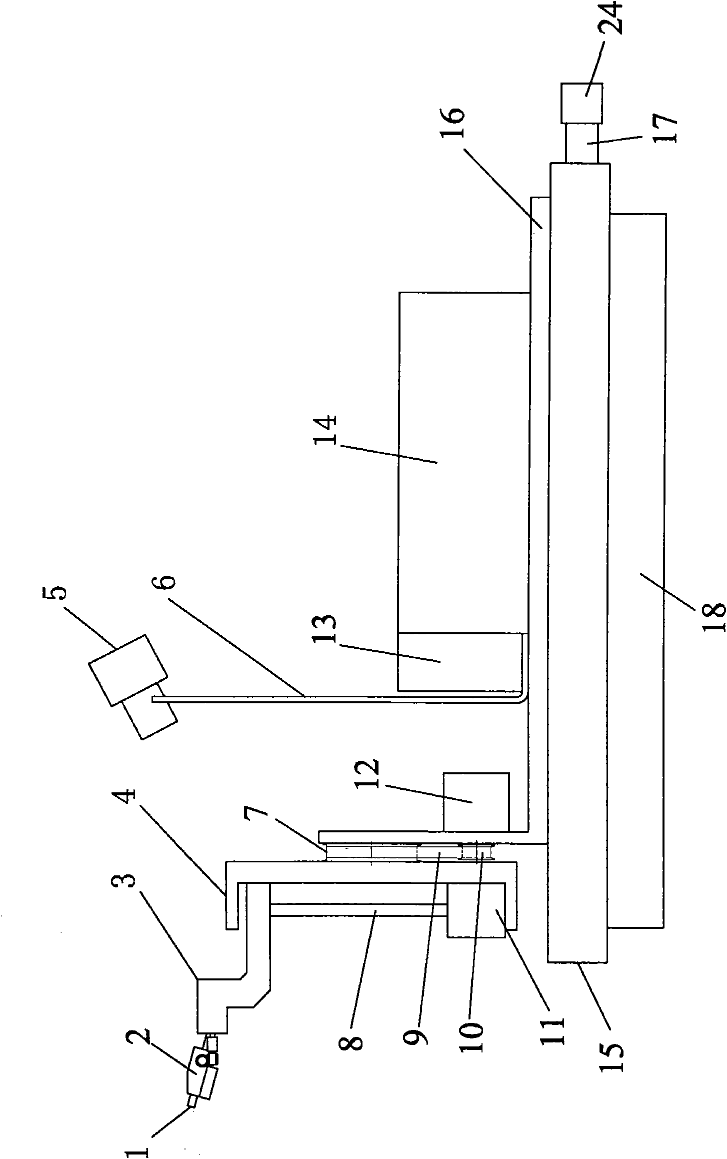 Four-dimensional self-adaptive insulation piece surface charge measuring device