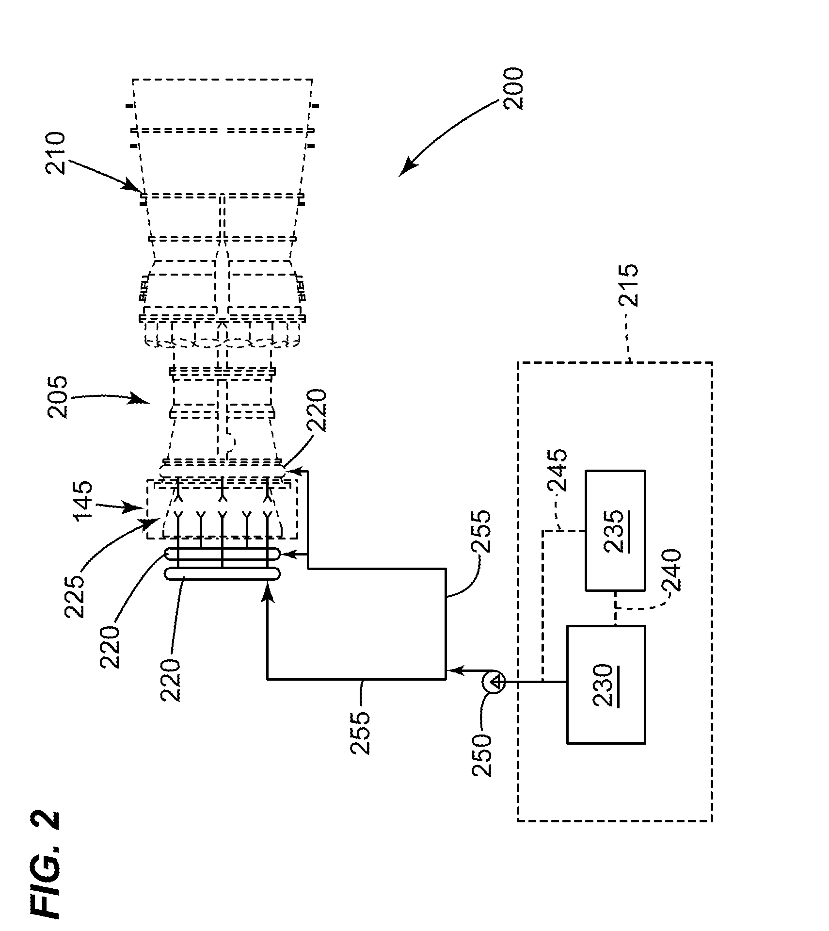 System for reducing deposits on a compressor