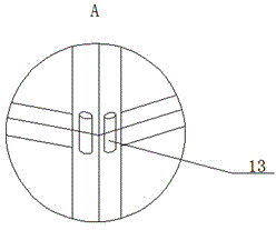 Bridge high pier segmentation split mounting type stairway for personnel to go up and down and construction method thereof