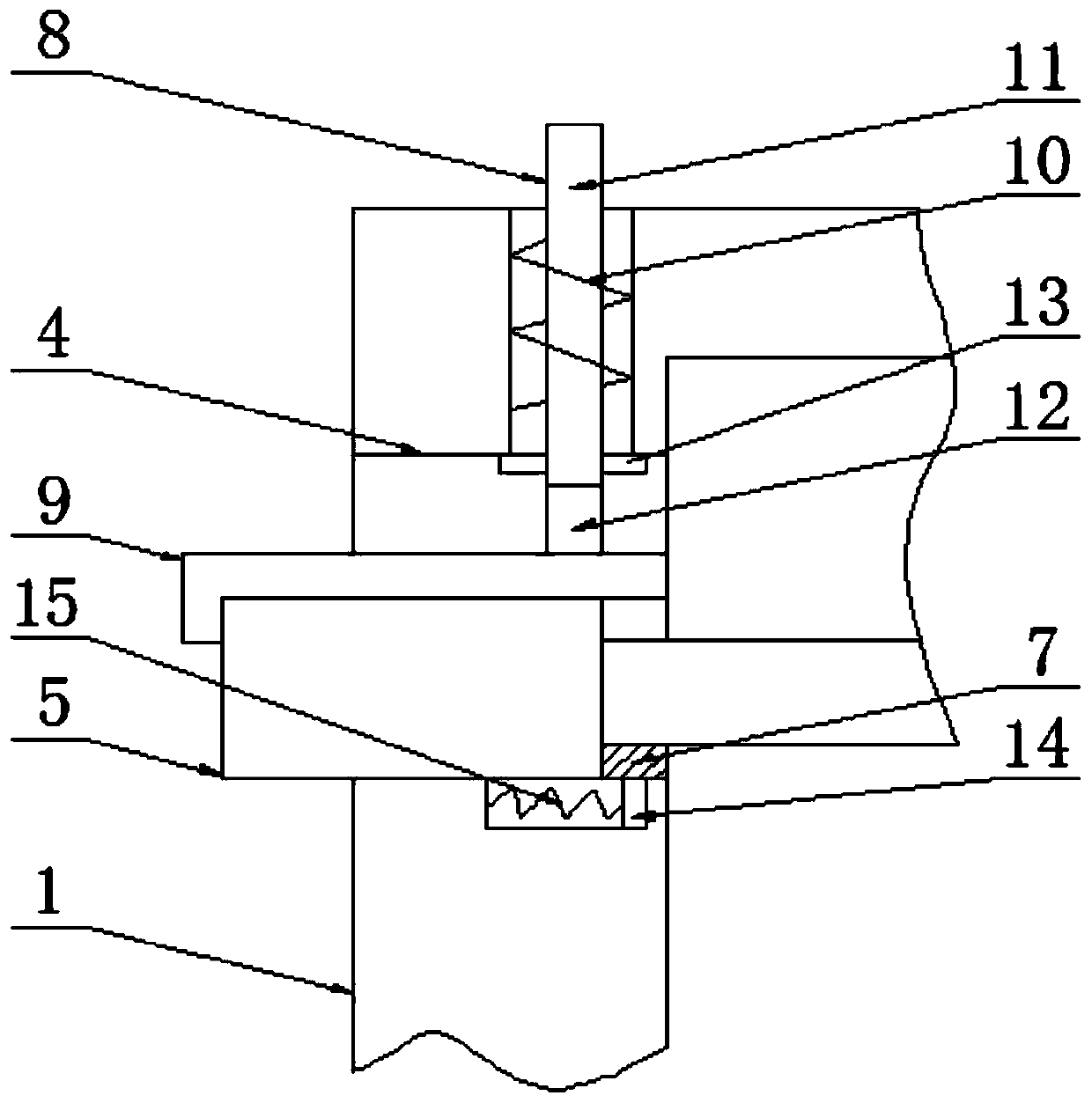 Powder spraying line heating device with heating pipe convenient to replace