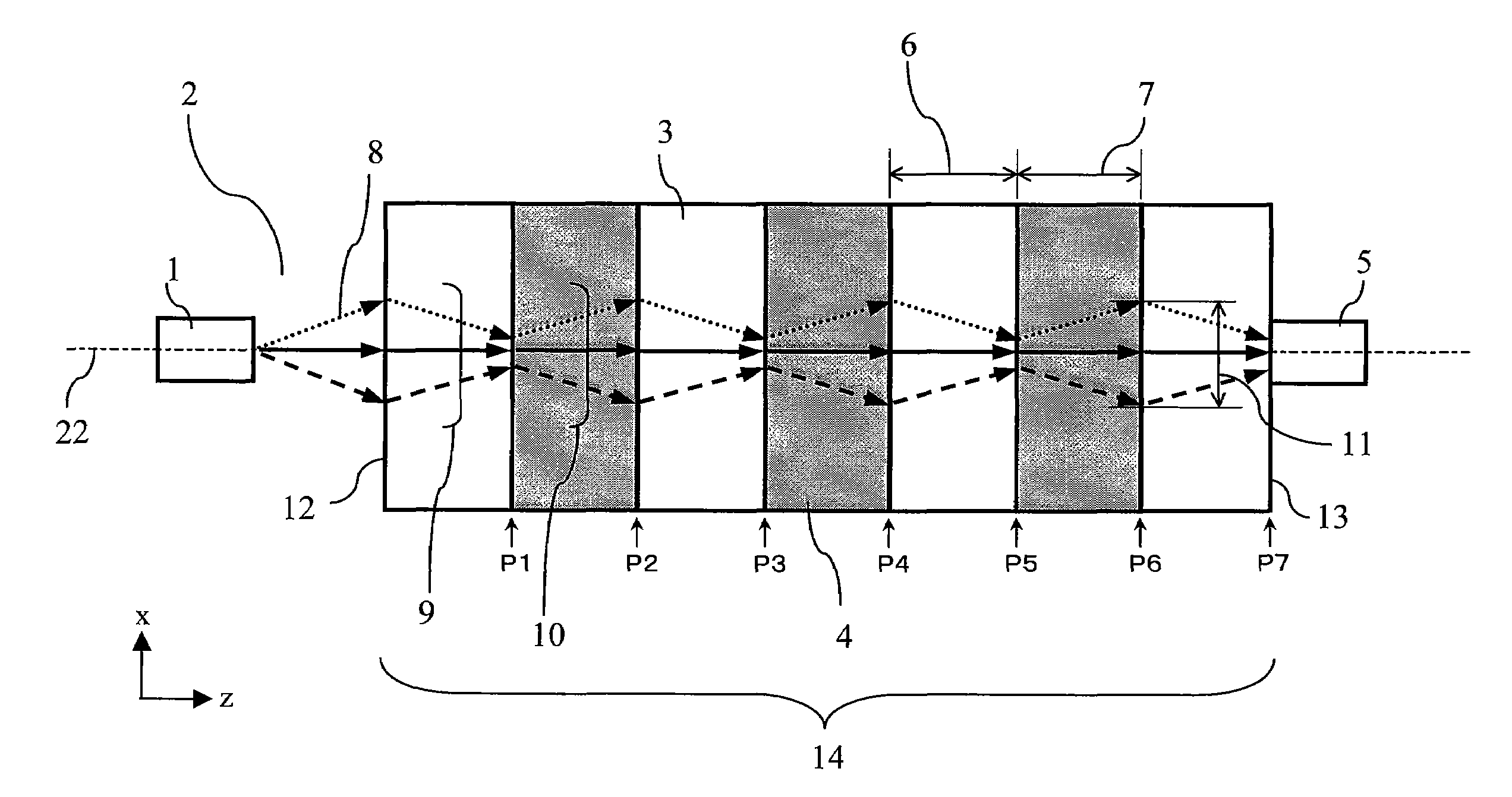 Optical transmission device and light-receiving module
