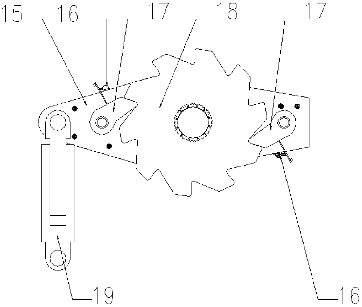 A continuous aerobic composting device for dead livestock and poultry in livestock and poultry farms and its treatment method