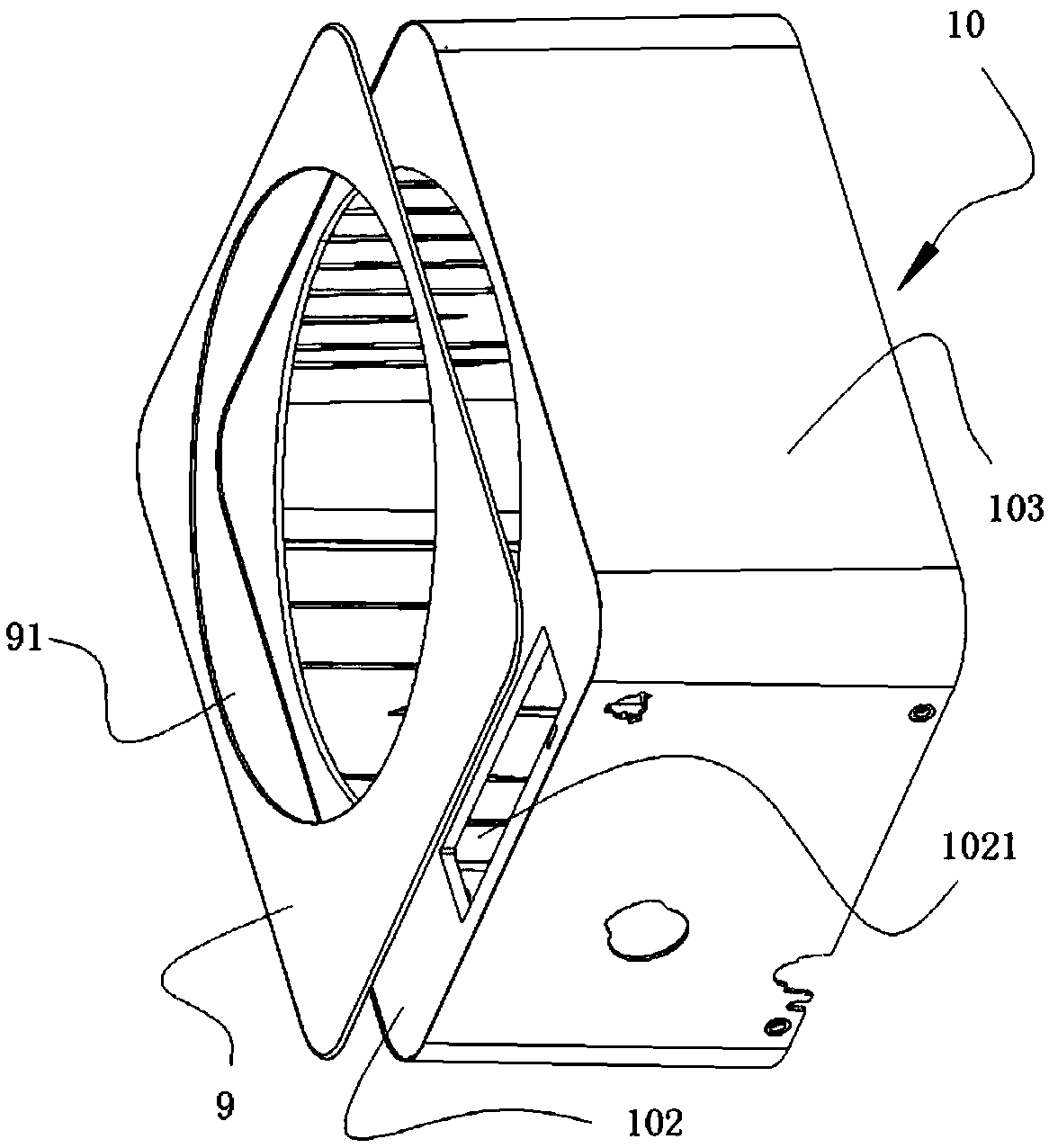 Wall-mounted clothes treatment appliance