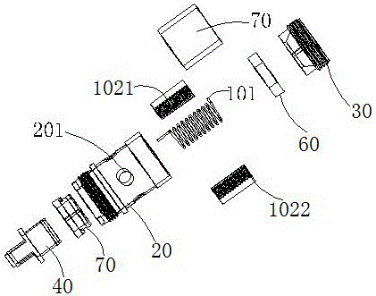 Heating device, atomizing head, atomizer and electronic cigarette of electronic cigarette atomizing head