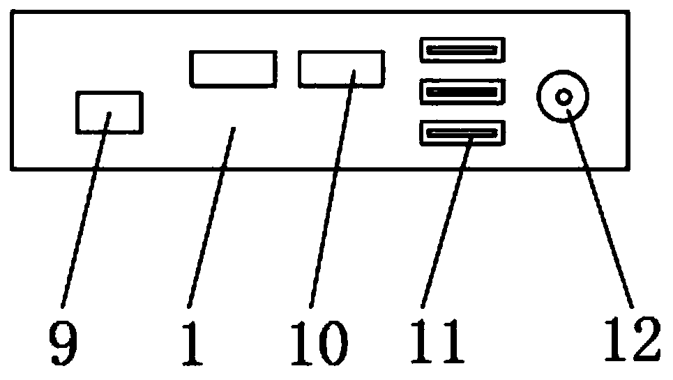 An anti-theft panoramic cloud monitoring device capable of automatically giving an alarm