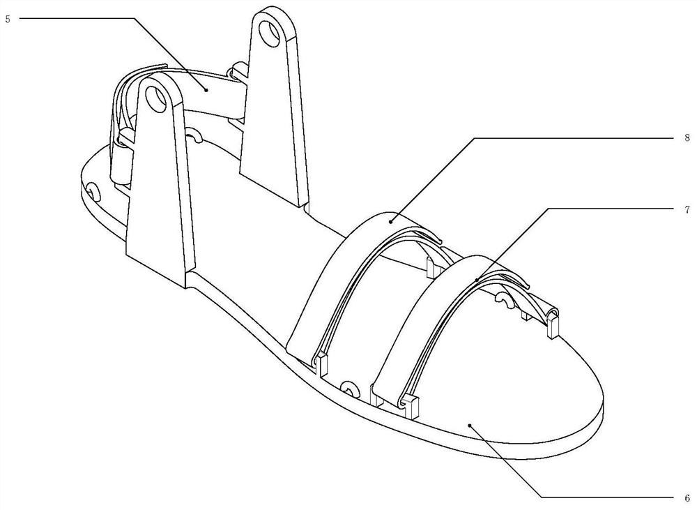 Twisted-pair-driving-based tensioned flexible ankle joint wearing boosting equipment