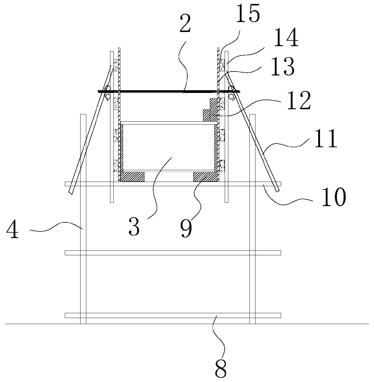 Construction method of once-formed circular arch structure modeling laminated beam