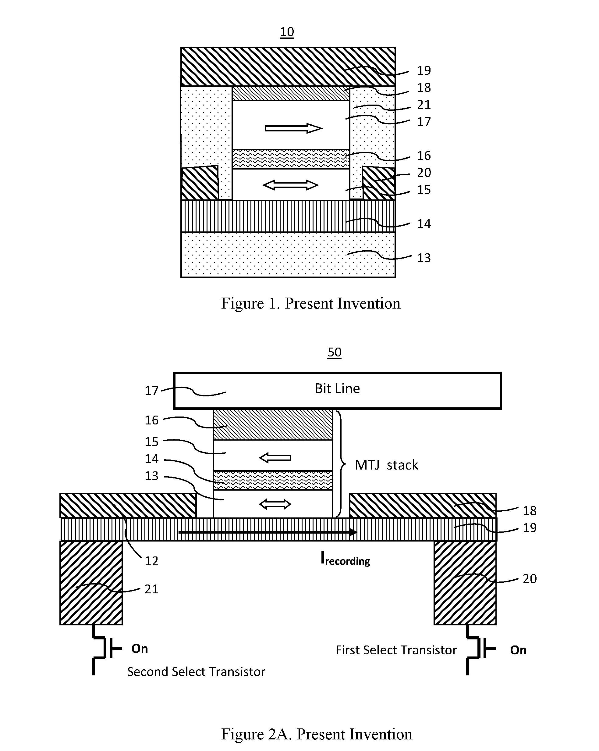 MRAM having spin hall effect writing and method of making the same