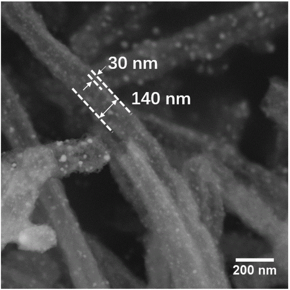 Preparation method of one-dimensional porous carbon nanotube