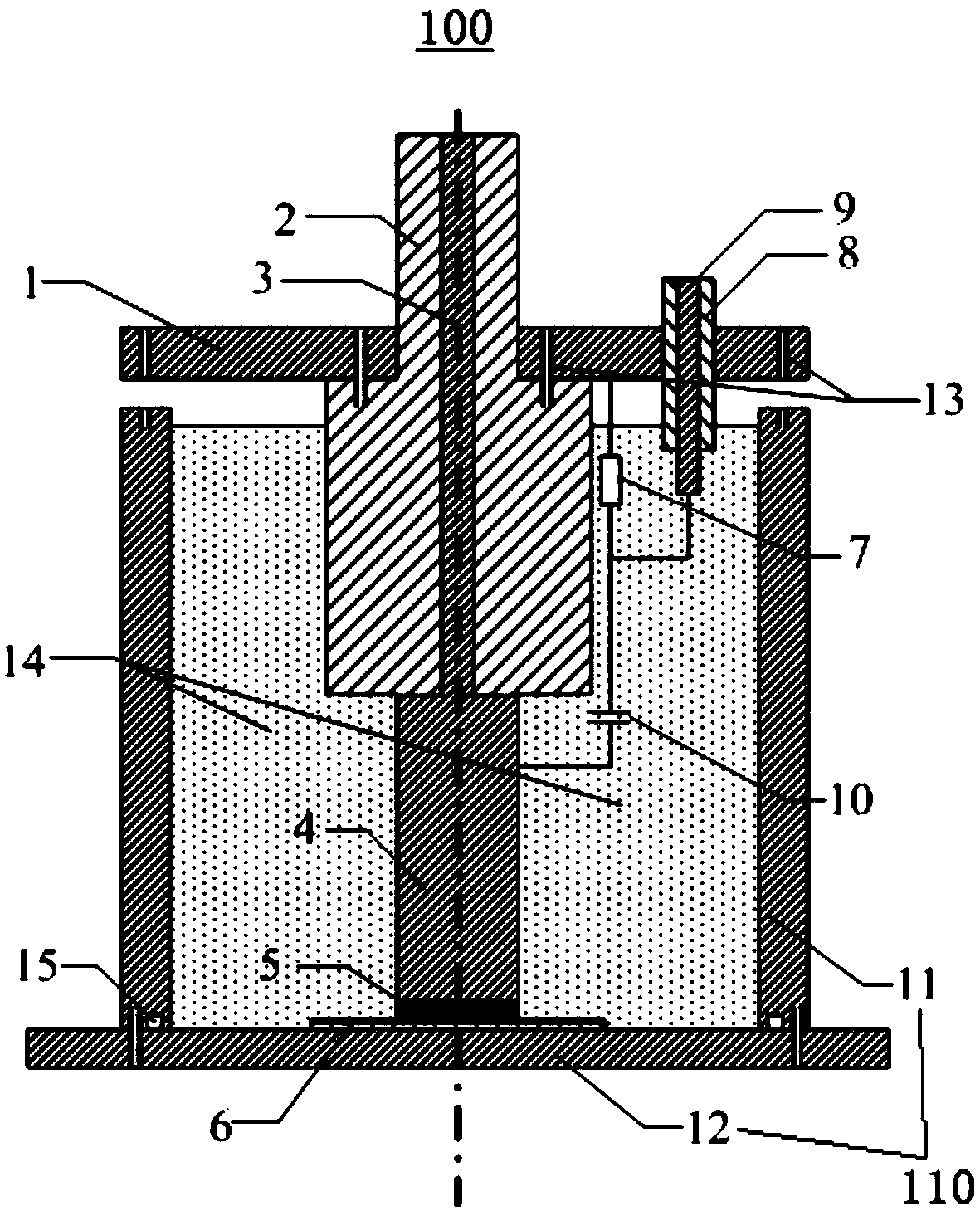 High-voltage electrode device for insulating self-recovery space charge measurement