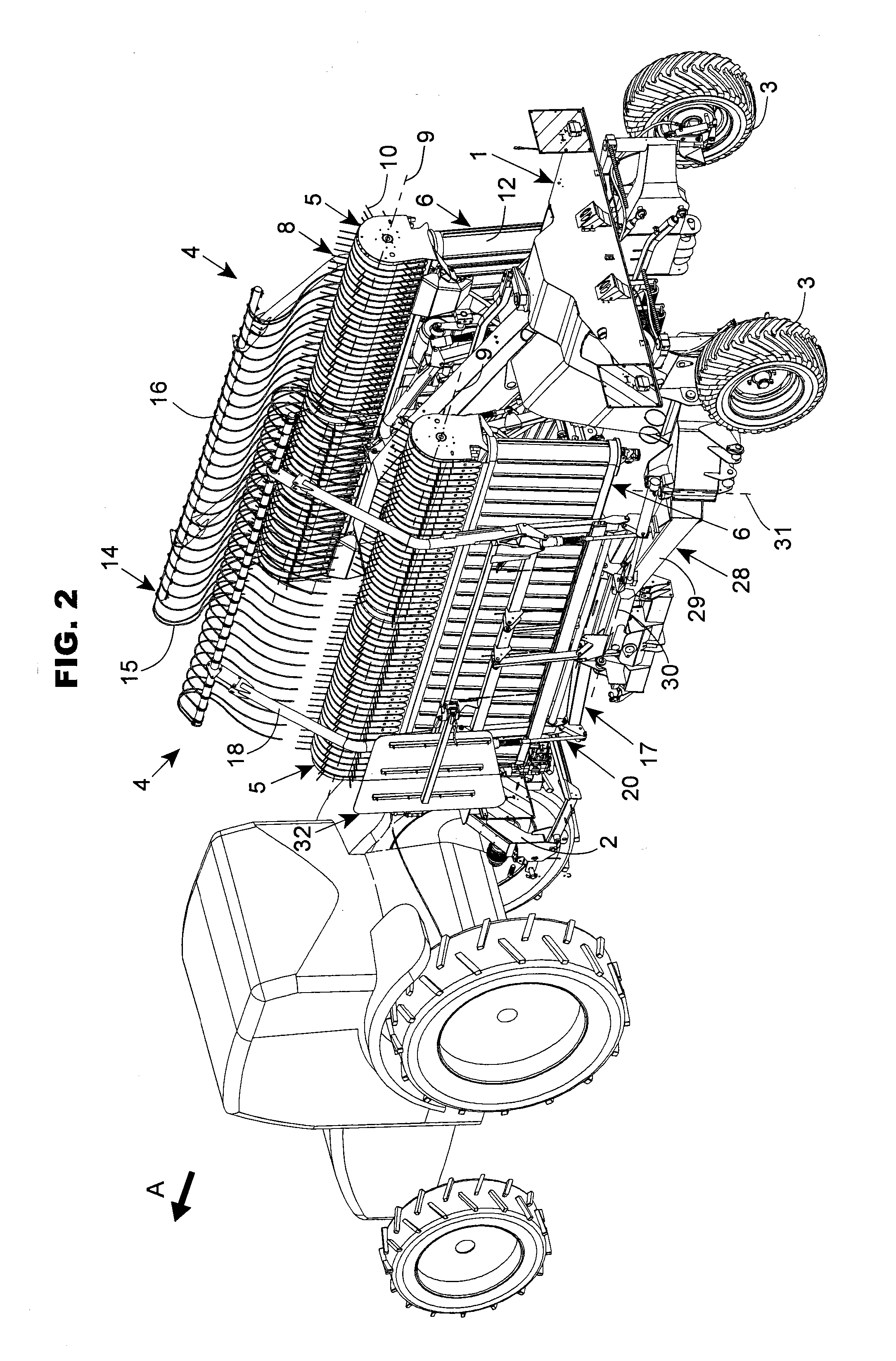 Haymaking machine comprising an improved deflector