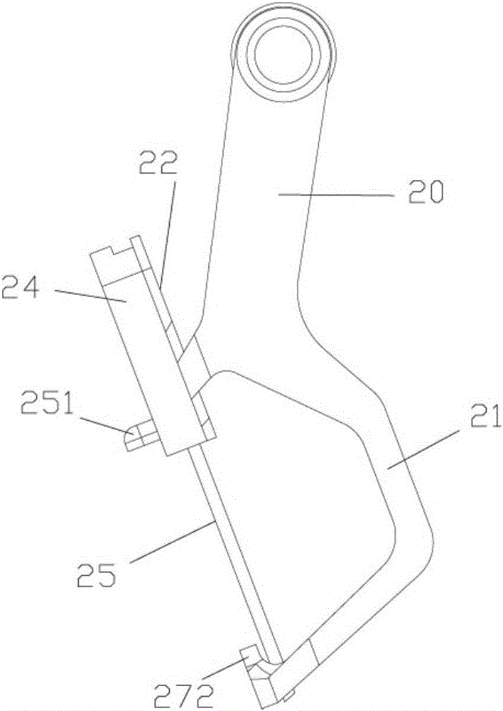 Spring locking type trolley case hook device