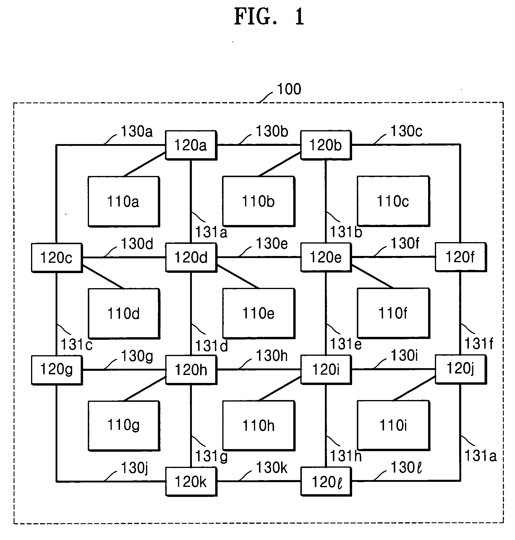 Method of creating core-tile-switch mapping architecture in on-chip bus and computer-readable medium for recording the method