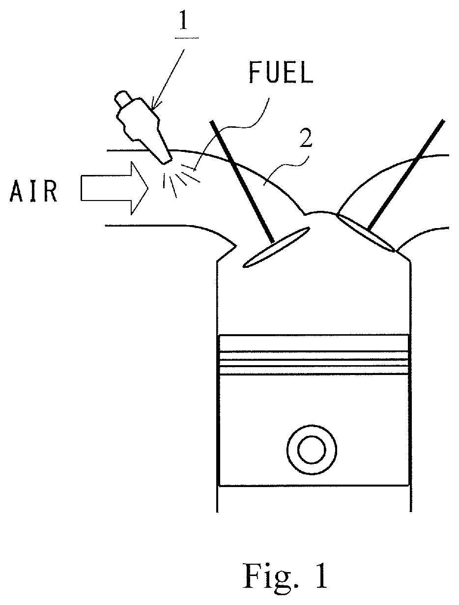 Nozzle plate for fuel injection device