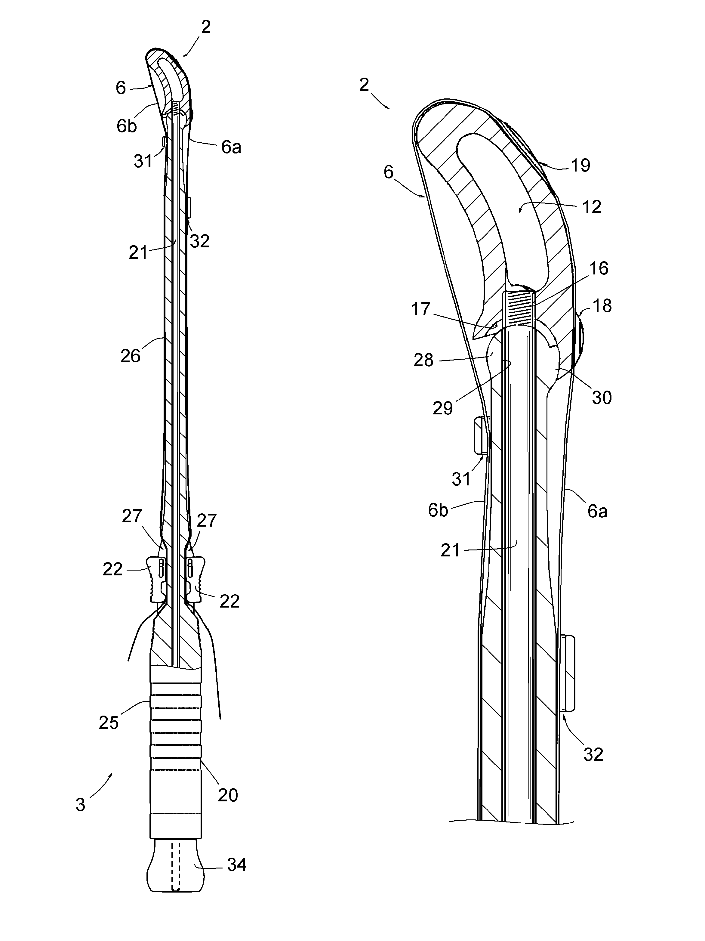 Set comprising an intervertebral implant for immobilising a vertebra with respect to another and an instrument for installing this implant