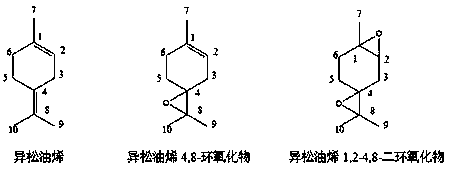 Synthetic method of terpinolene 4,8-epoxide