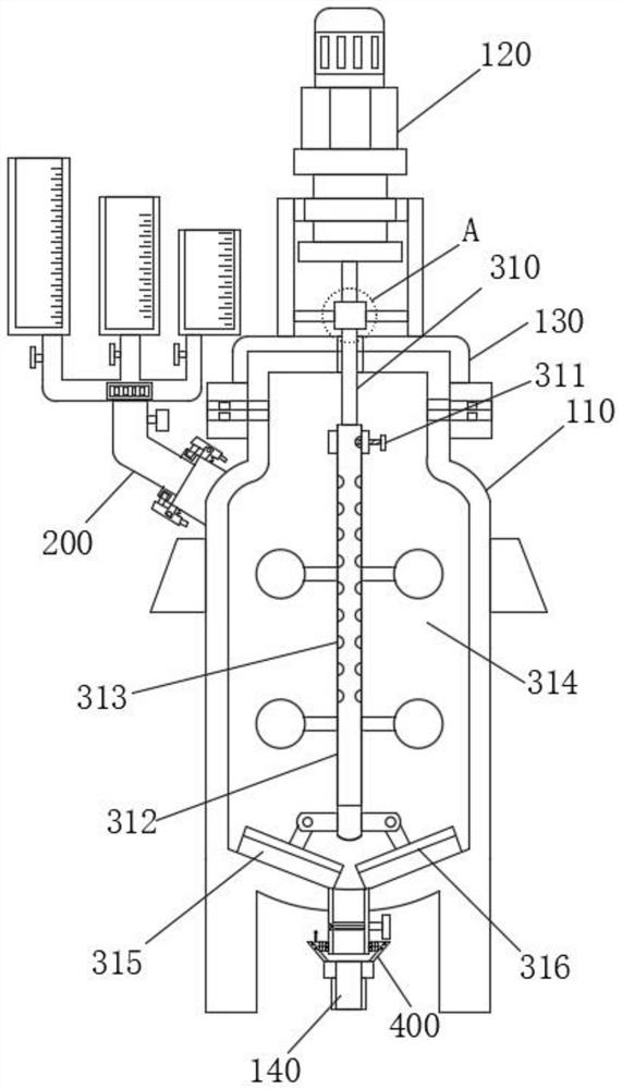 Reaction device for research and development of calcium stearate prepared by high-pressure method