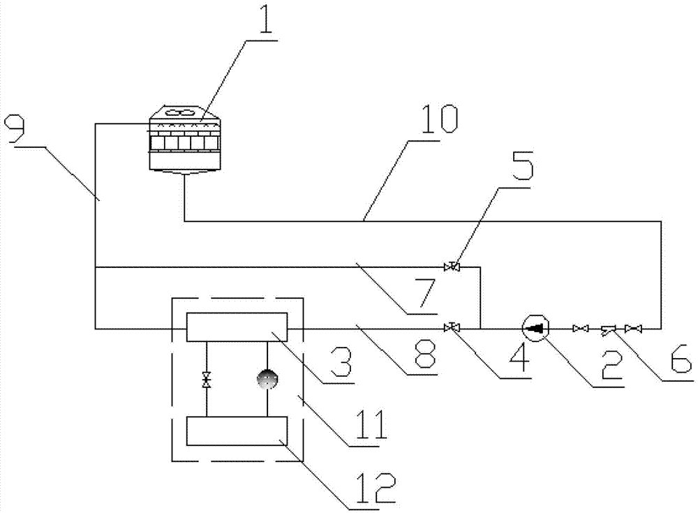 Method of Obtaining Cooling Water with Low Cooling Radius by Using Cooling Tower