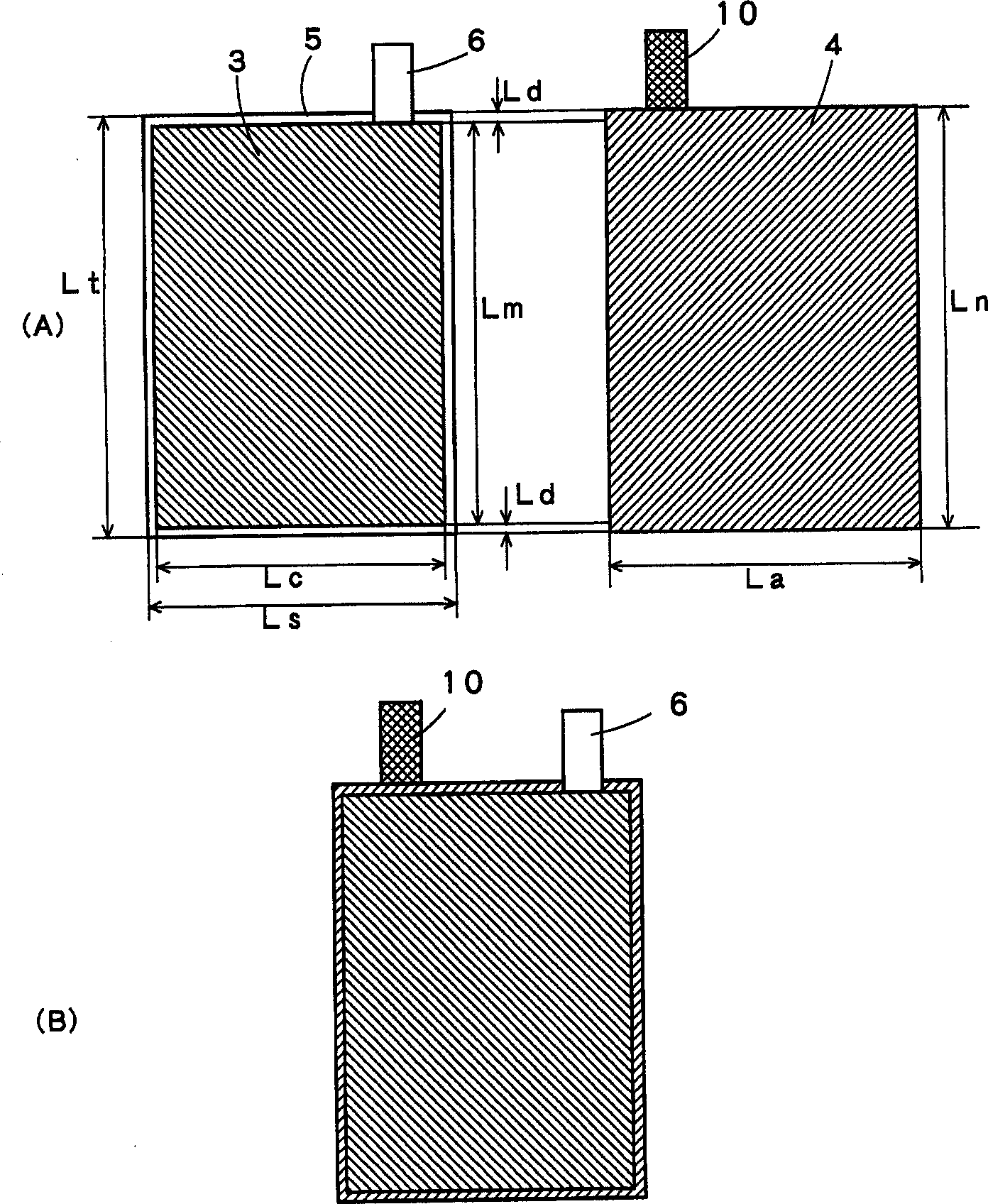 Laminated secondary cell
