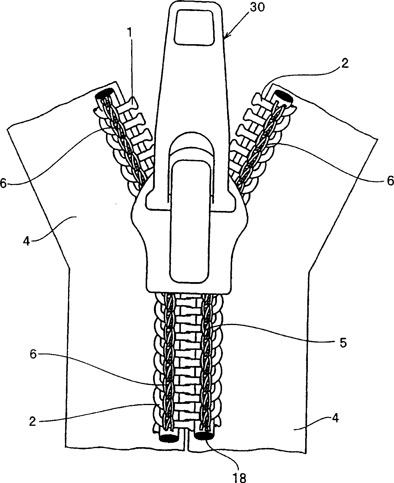 Linear slide fastener