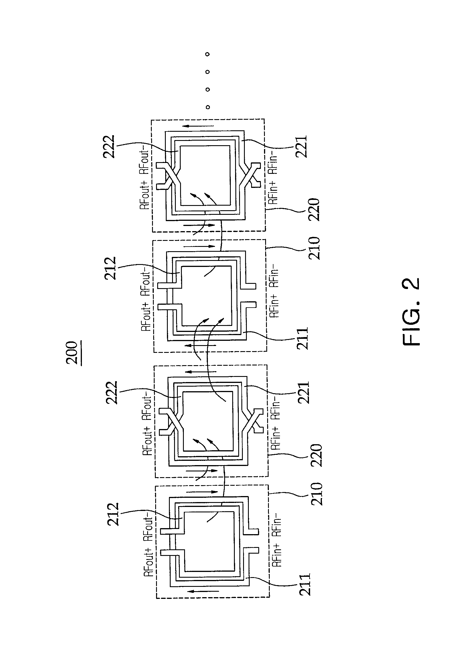 Impedance matching circuit eliminating interference between signal lines and power amplifier having the same
