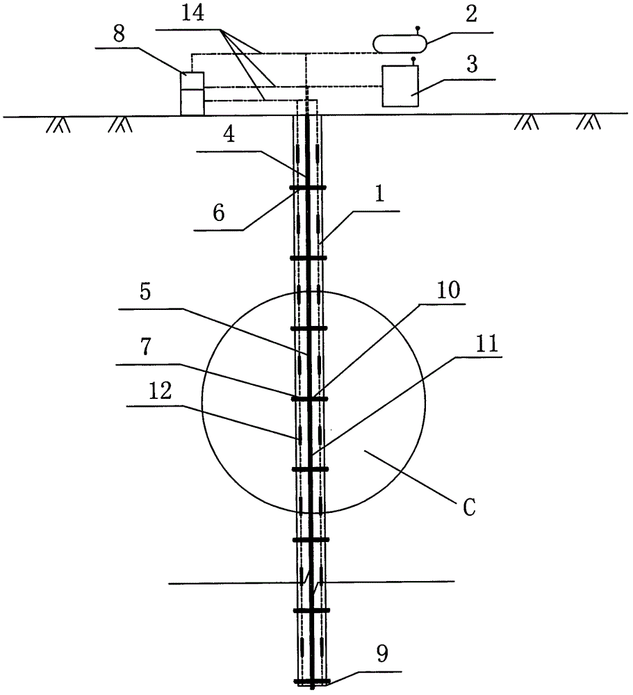 Device for regulating and controlling contact and interaction between pile and earth