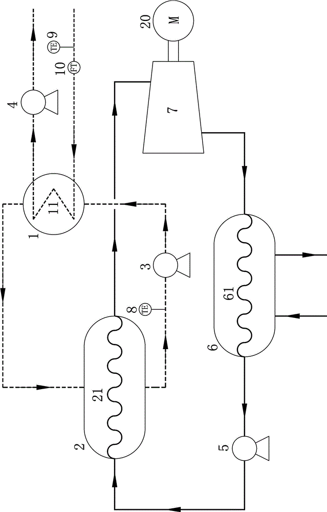 Organic Rankine Cycle generation device for low-pressure diffused steam and use method for same