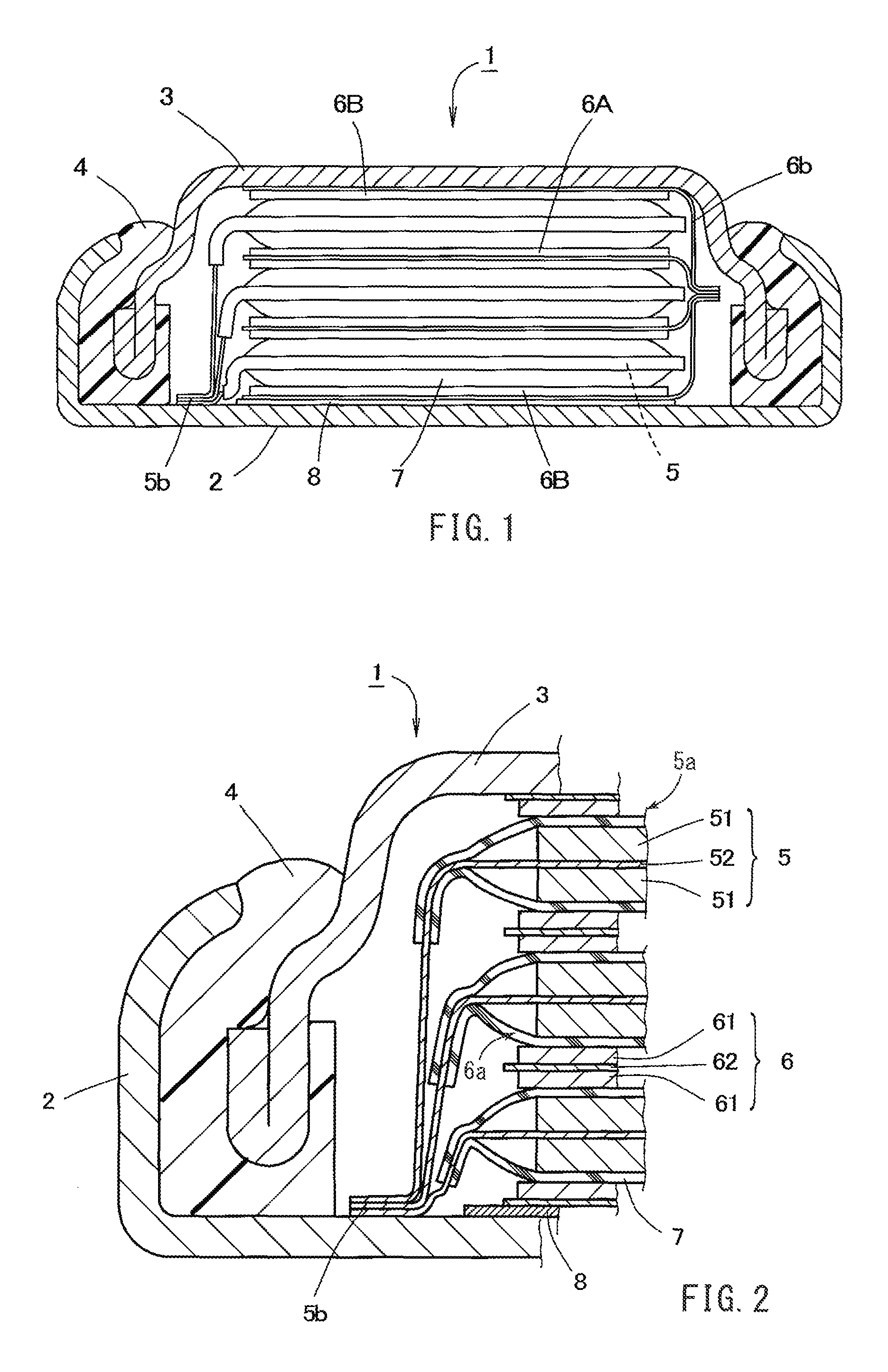 Flat nonaqueous secondary battery