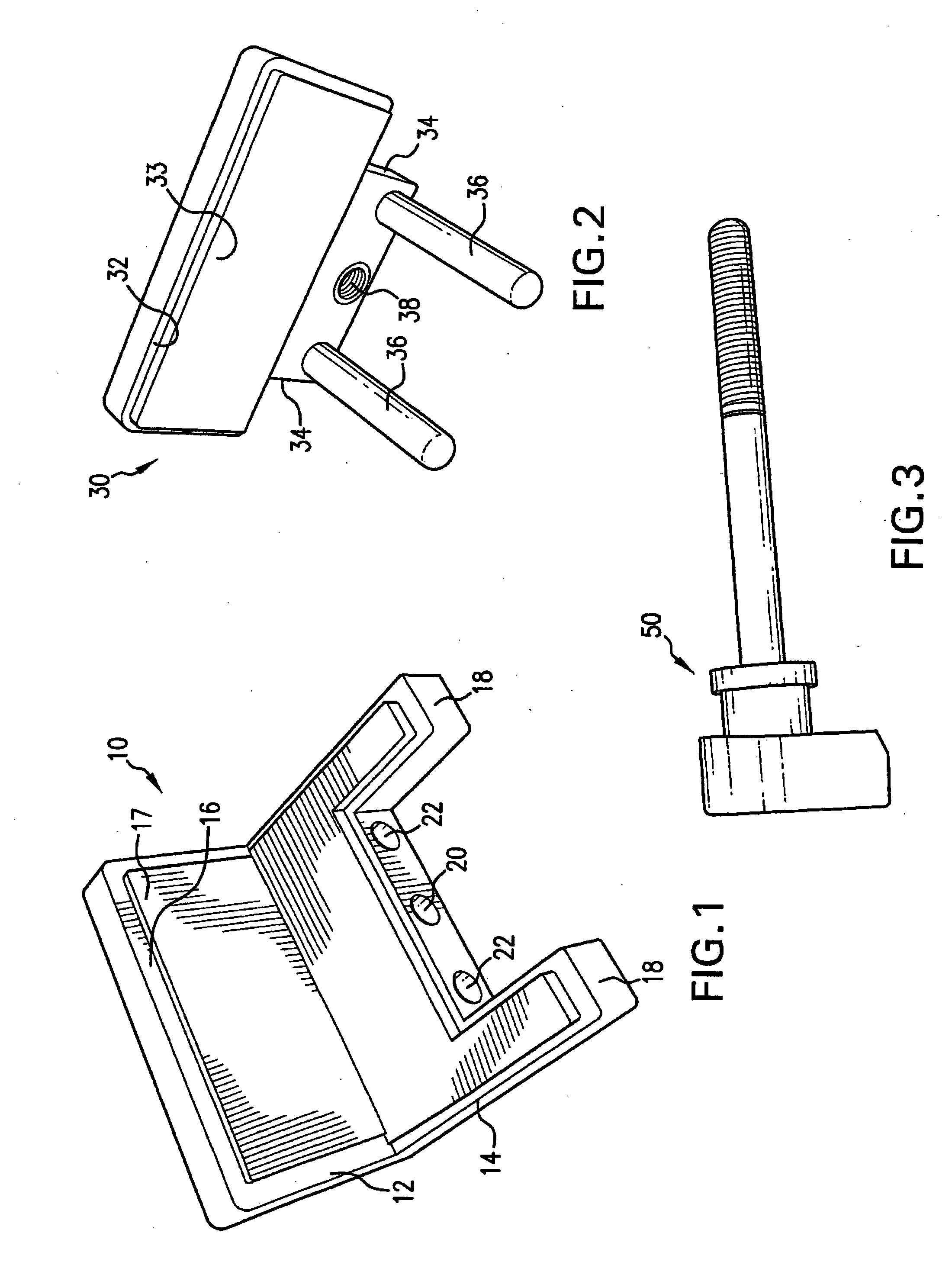 Removable device configured to secure an instrument and to be mounted on a platform